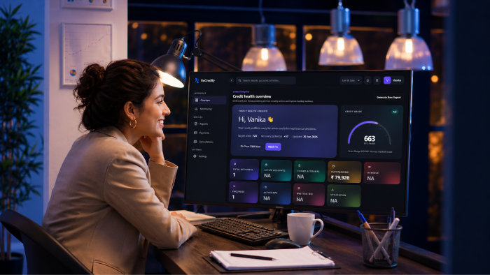 Credit report analysis dashboard